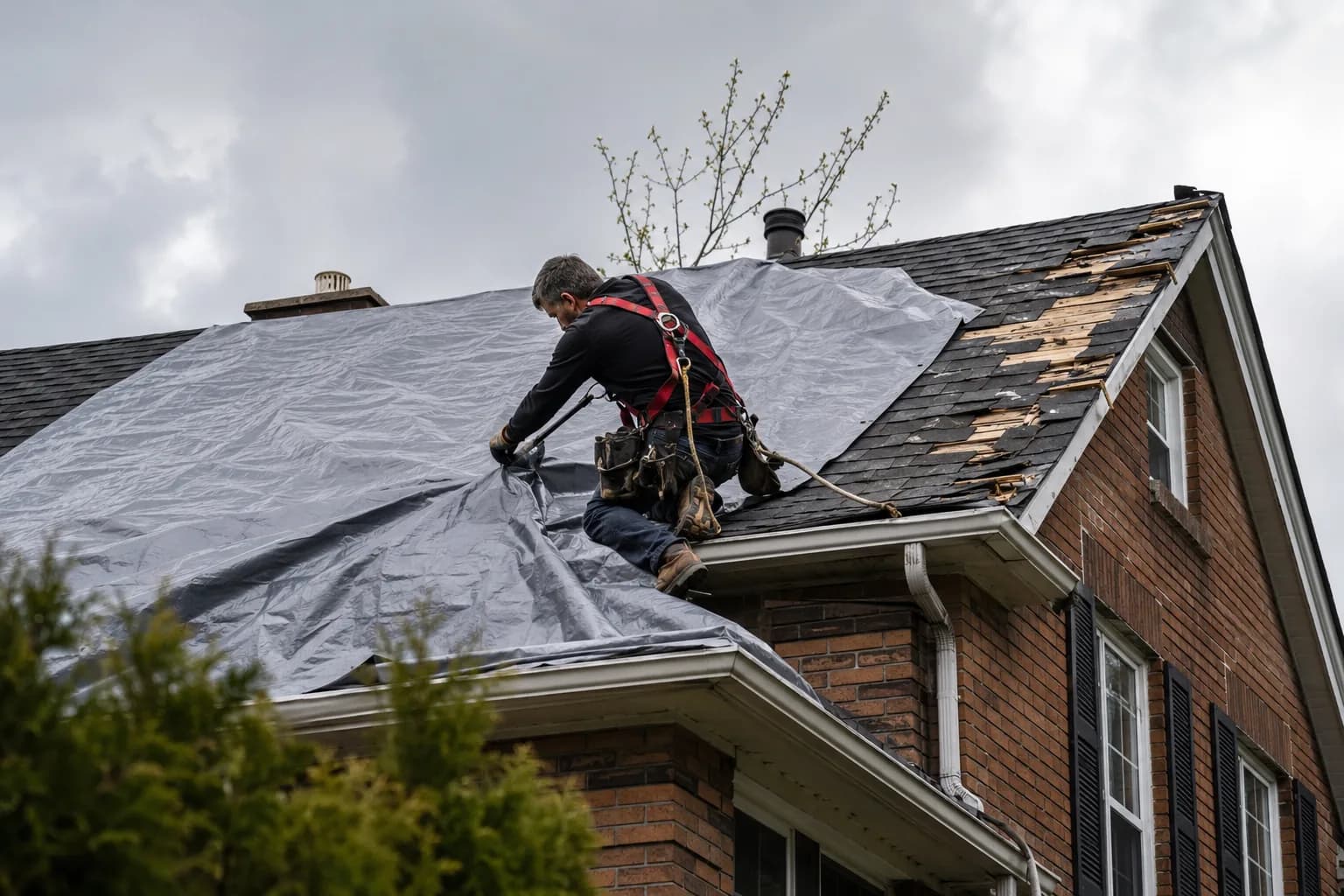 Board-Up and Tarping service in the Greater Toronto Area by Restoration Services GTA