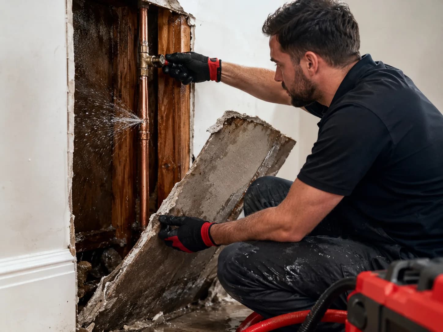 Burst Pipe Water Damage service in the Greater Toronto Area by Restoration Services GTA